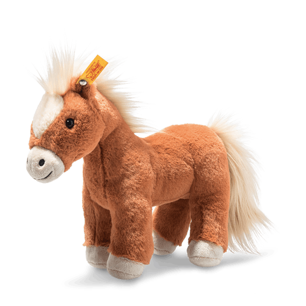 HORSE CUDDLY TOY SOFT CUDDLY HORSE GIFT PRESENT SMALL BROWN AND WHITE HORSE UK